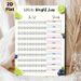100lb Weight Loss Tracker Painting Poster, Fresh Fruit-accented Tidy Chart Poster, Functional Tool To Track Weight Loss Progress And Set Rewards_maomaolike.com
