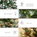 9 Ft Pre-Lit Snow-Dipped Artificial Christmas Tree With Realistic Branches, 460 LED Lights, Pine Cones, Red Berries And 1298 Tips_maomaolike.com