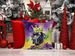 Great Dane King Of Mardi Gras Throw Pillow Machine Washable, Indoor Outdoor Decorative Pillow For Couch, Bed Or Patio, 14Hx14W_maomaolike.com