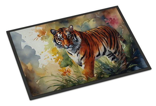 Bengal Tiger Doormat Front Door Mat Indoor Outdoor Rugs For Entryway, Non Slip Washable Low Pile, 24H X 36W_maomaolike.com