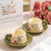 Fritillaria Flower Niche High-End French Retro Style Black And White Coffee Cup Luxury Box Exquisite Gift Set_maomaolike.com
