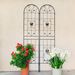 2 Pack Metal Garden Trellis 86.7" X 19.7" Rustproof Trellis For Climbing Plants Outdoor Flower Support_maomaolike.com