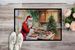 Cookies With Santa Claus Father Christmas Doormat Front Door Mat Indoor Outdoor Rugs For Entryway, Non Slip Washable Low Pile, 24H X 36W_maomaolike.com