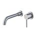Wall Mount Faucet For Bathroom Sink Or Bathtub, Single Handle 2 Holes Brass Rough-in Valve Included, Brushed Nickel_maomaolike.com