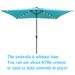 10 X 6.5Ft Rectangular Patio Solar LED Lighted Outdoor Market Umbrellas With Crank And Push Button Tilt For Garden Shade Swimming Pool_maomaolike.com