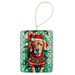 Vizsla Christmas Porcelain Ornament Christmas Tree Hanging Decorations For Home Christmas Holiday, Rectangle, Gift, Multicolor_maomaolike.com