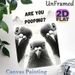 Funny Pigeon Painting Poster, Monochrome Humorous Curious Pigeons Poster, Playful Quirky Design With Witty Text, Ideal For Bathroom And Home Wall_maomaolike.com