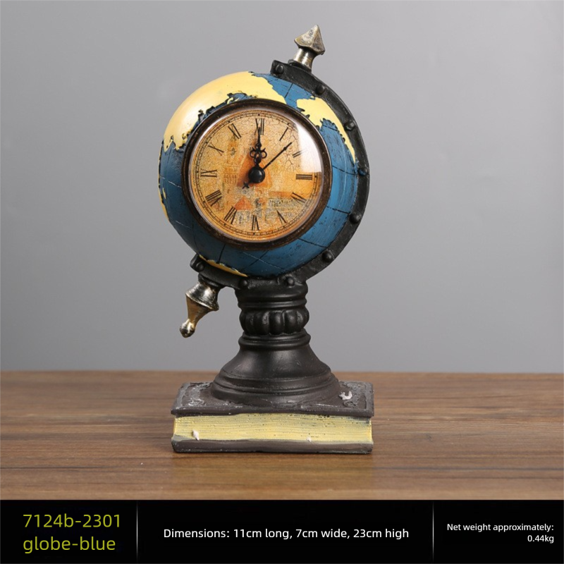 Creative Spherical Ornament Home Living Room Office Study Desk Decoration Clock Display_maomaolike.com