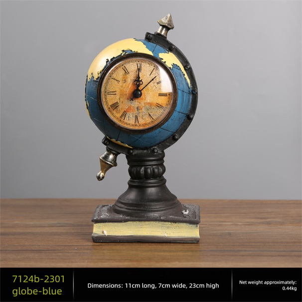 Creative Spherical Ornament Home Living Room Office Study Desk Decoration Clock Display_maomaolike.com