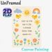 Blessing Text & Cute Nature Elements Painting Poster, Soft Pastel Cartoon Style Poster, Warm Heartening Decor Ideal For Living Room, Bedroom Wall_maomaolike.com