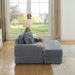 sofa With 2 Toss Pillows And A Ottoman ,Comfy Sofa- Deep Seat Couch For Living Room_maomaolike.com