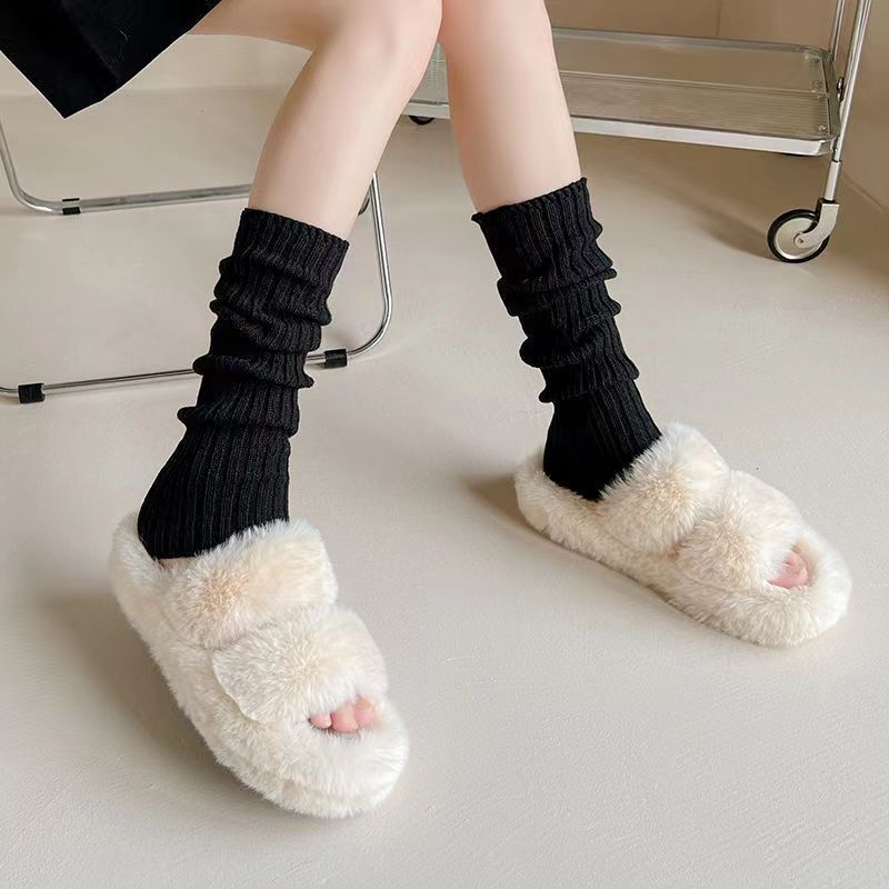Lolita knitted pile socks Extended jk calf socks Modified leg socks Leg socks Slimming leg mask_maomaolike.com