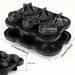 Rose Ice Cube Tray with Covers - Silicone Tray 3 Ice Ball Maker for Chilled Cocktails, Whiskey & Juice-Easy Release Large Ice Cube Form with Benefits_maomaolike.com