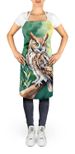 Western Screech Owl Apron Cooking Kitchen Server Baking Crafts Gardening For Adult Women Men, Unisex, Large, Multicolor_maomaolike.com