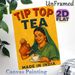 Tip Top Tea Vintage Advertising Painting Poster, Warm-toned Retro Style Poster, Featuring An Indian Lady Pouring Tea, Adds Nostalgic Charm, Ideal For_maomaolike.com