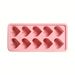 1 Pcs Ice Cube Heart Shaped Silicone Ice Cube Tray 10 Cavities DIY Chocolate Candy Molds for Cocktails Whiskey Dishwasher Safe Ice Maker 8.54" x 4.09"_maomaolike.com