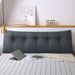 SOGA 2X 100cm Dark Grey Triangular Wedge Bed Pillow Headboard_maomaolike.com