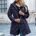 Women's Clothing autumn and winter new hooded waist rainproof clothing zipper women's raincoat outdoor mountaineering clothing jacket_maomaolike.com