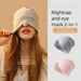 Weikang Fleece-Lined Eye Mask Sleep Autumn Winter Maternity Air-Conditioned Room Windproof Postpartum Cap Head Outdoor_maomaolike.com