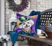 Bichon Frise King Of Mardi Gras Throw Pillow Machine Washable, Indoor Outdoor Decorative Pillow For Couch, Bed Or Patio, 18Hx18W_maomaolike.com