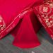 Manufacturer Wholesale 100% 60s Long Staple Four-Piece Set Pure Cotton Bright Red Wedding Room Embroidered Bedding_maomaolike.com