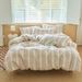 Wholesale INS Japanese Simple Vintage Striped Pure Four-Piece Nordic Style Full Yarn-Dyed Washed Cotton 4-Piece Set_maomaolike.com