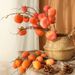 Factory Direct Sale Artificial Fruit Branch Fake Persimmon Flower Arrangement Hotel Homestay Living Room Window Display_maomaolike.com