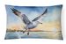 Birds, Birds, Birds Throw Pillow Throw Pillow For Indoor Couch Bed Outdoor Patio Washable, Gull Flying Low 7516,12Hx16W_maomaolike.com