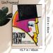 Federico Fellini Themed Abstract Portrait Painting Poster, Vibrant Retro Stylized Face Art Poster, Eye-catching Artistic Decor Ideal For Living Room_maomaolike.com