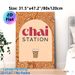 Chai Station Themed Painting Poster, Warm-toned Paisley Patterned Poster, Exotic Tea-inspired Decor Ideal For Cafes, Kitchens And Dining Areas_maomaolike.com