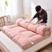 Factory Direct Sales Dropshipping New Skin-Friendly Brushed Feather Velvet Mattress Pad For Students And Staff Dormitory Home Use_maomaolike.com
