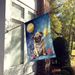Pug Happy Birthday House Flag Large Porch Sleeve Pole Decorative Outside Yard Banner Artwork Wall Hanging, Polyester, House Size, Multicolor_maomaolike.com