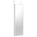 VEVOR Mirror Jewelry Cabinet 47.05in Lockable Wall Or Door Mounted Armoire White_maomaolike.com