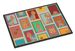 Lots Of Blue And Tan Yorkie Doormat Front Door Mat Indoor Outdoor Rugs For Entryway, Non Slip Washable Low Pile, 24H X 36W_maomaolike.com