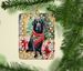 Black Labrador Retriever Christmas Porcelain Ornament Christmas Tree Hanging Decorations For Home Christmas Holiday, Rectangle, Gift, Multicolor_maomaolike.com