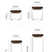 Japanese Style Round Lid Transparent Glass Sealed Jar For Coffee Beans Powder Tea Leaves Dry Fruits Chse Herbal_maomaolike.com