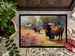 Wood Bison Doormat Front Door Mat Indoor Outdoor Rugs For Entryway, Non Slip Washable Low Pile, 24H X 36W_maomaolike.com