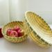 Woven Round Household Farmhouse Steamed Bun Dried Fruit Snack Storage Small Vegetable Washing Bamboo Basket_maomaolike.com