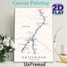 Grand Canyon Rim To Rim Trail Map Painting Poster, Minimalist Clear Trail Map Poster, Detailed Hiking Route Layout, Practical Reference For Hikers_maomaolike.com