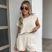 Women's Clothing fashion casual suit niche short sleeved shorts_maomaolike.com