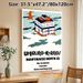 Whirling-in-Rags Building Painting Poster, Minimalist Cartoon Style Poster, Stylized Multi-function Venue Artwork, Ideal Themed Wall Decor For Home_maomaolike.com