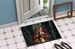 Doberman Pinscher And Santa Claus Doormat Front Door Mat Indoor Outdoor Rugs For Entryway, Non Slip Washable Low Pile, 24H X 36W_maomaolike.com