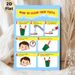 Teeth Cleaning Guide Painting Poster, Vibrant Cartoon-style Step-by-step Oral Care Instruction Poster, Clear Visual Guide For Proper Teeth Care_maomaolike.com