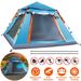 4-5 Person Pop-Up Camping Tent, Instant Setup Family Tent With 2 Mosquito Nets Windows, Portable For Hiking, Backpacking & Outdoor Adventures, Waterproof & Windproof_maomaolike.com