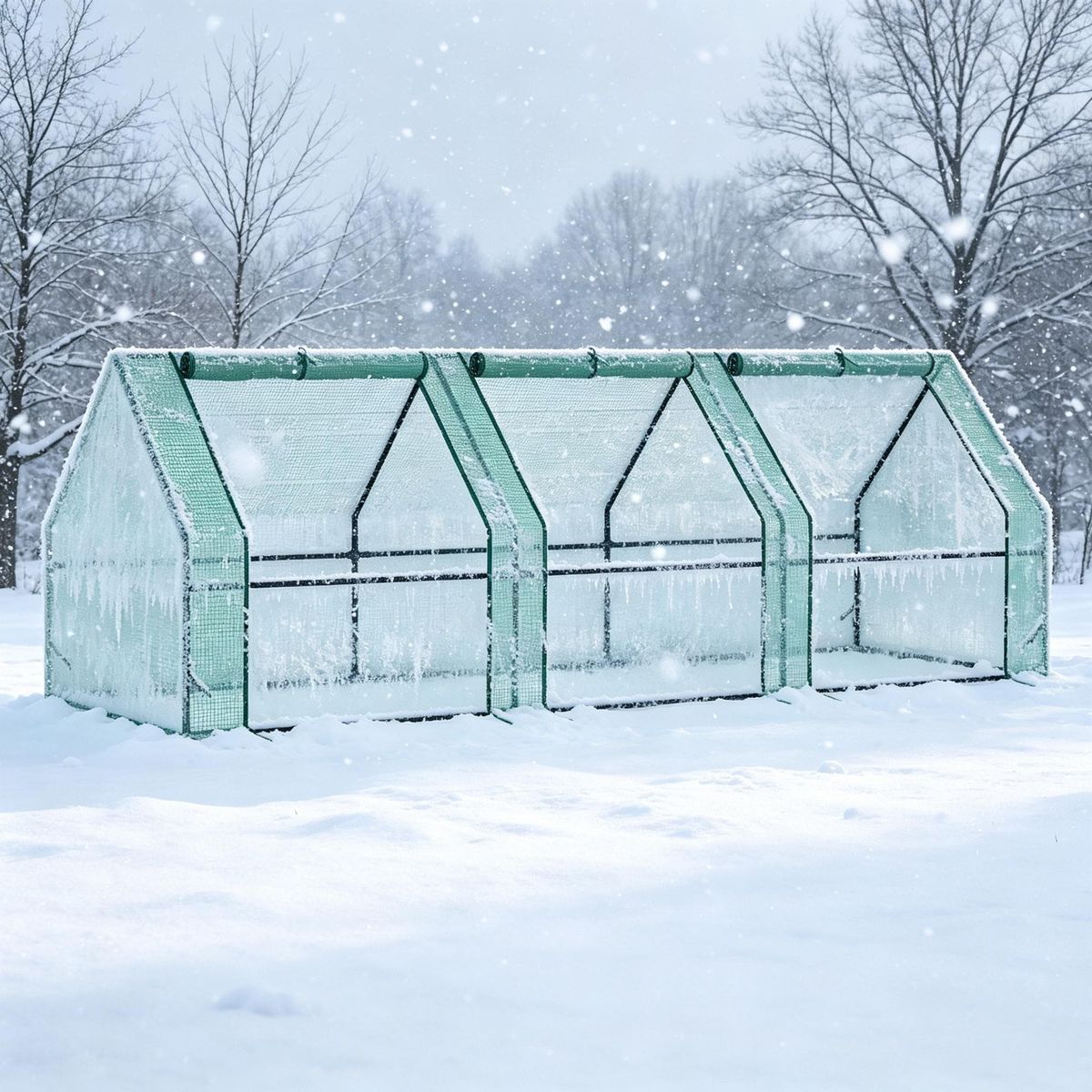 9' X 3' X 3' Portable Mini Greenhouse Outdoor Garden With Large Zipper Doors And Water/UV PE Cover_maomaolike.com