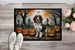 Welsh Springer Spaniel Spooky Halloween Doormat Front Door Mat Indoor Outdoor Rugs For Entryway, Non Slip Washable Low Pile, 24H X 36W_maomaolike.com