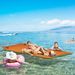 9' X 6' Lily Pad Water Mat For 2 Adults, Floating Water Pad For Lake, Pool, Ocean, Beach, And Boating, Orange_maomaolike.com