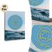 Ho'oponopono Hawaiian Prayer Painting Poster, Serene Ocean-themed Poster, Soft Blue Wave Ripple With Uplifting Spiritual Script, Calming Decor For_maomaolike.com