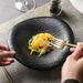 Ceramic Western Dessert High-end Irregular Dish Plate Fruit Salad Bowl Hotel Commercial Tableware_maomaolike.com
