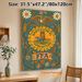 Agricultural Education FFA Themed Painting Poster, Vintage Folk Art Style Poster, Boho Floral & Wildlife Detailed Design, Ideal For Agricultural Study_maomaolike.com